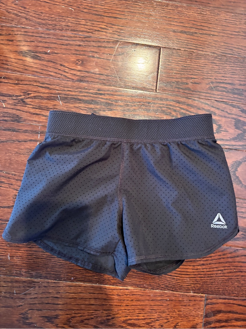 Reebok Women's Black Perforated Athletic Shorts